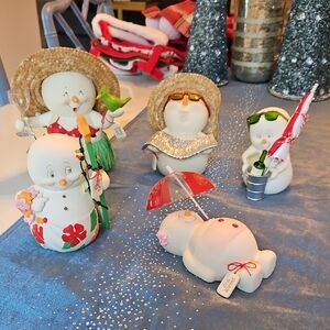 Department 56 Holiday Snowpinion Set Of 5  Figurines